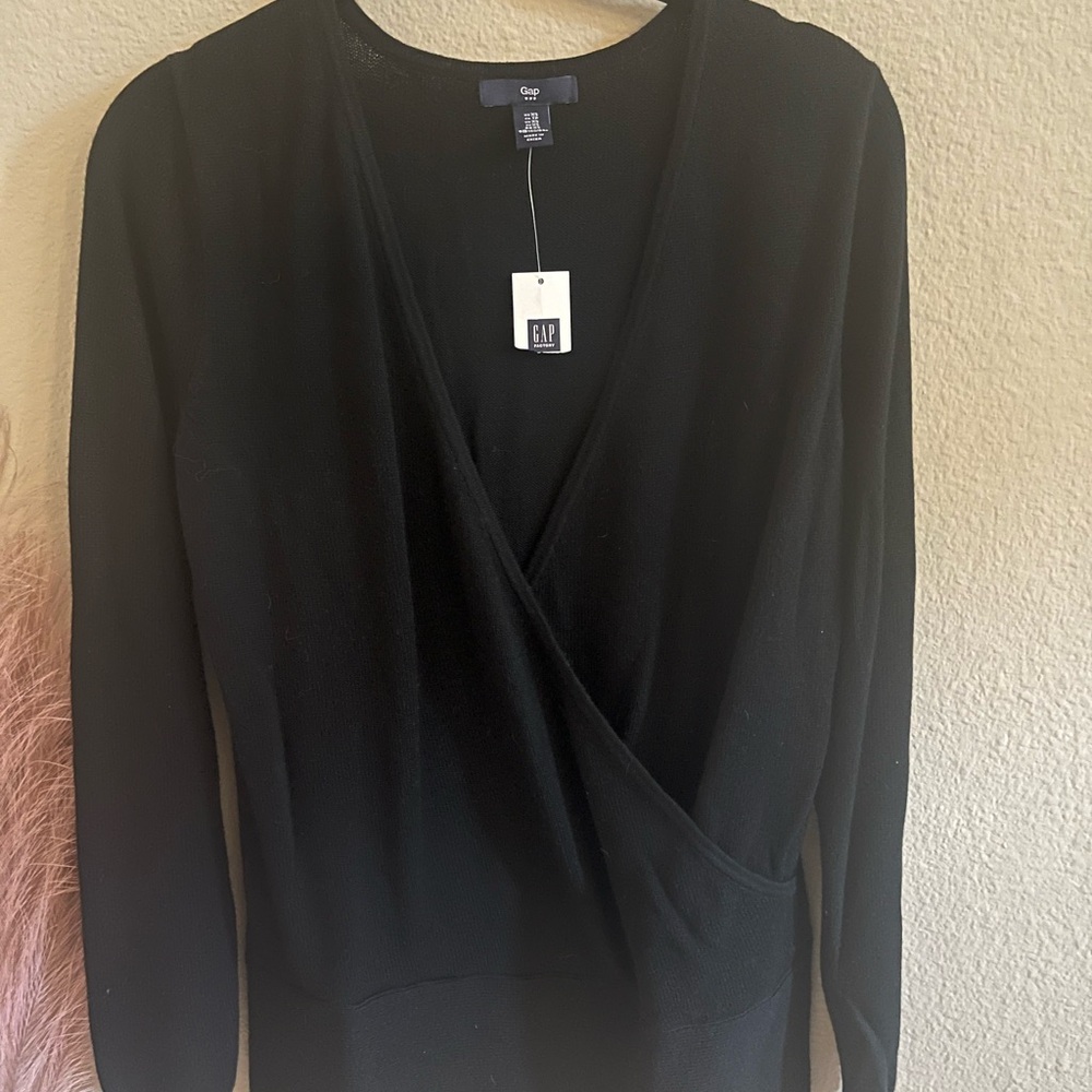 NWT GAP Faux Wrap Sweater Size XS
